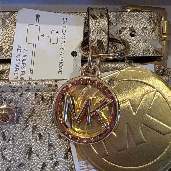 Michael Kors Metallic Gold Belt Bag - Picture 3 of 4